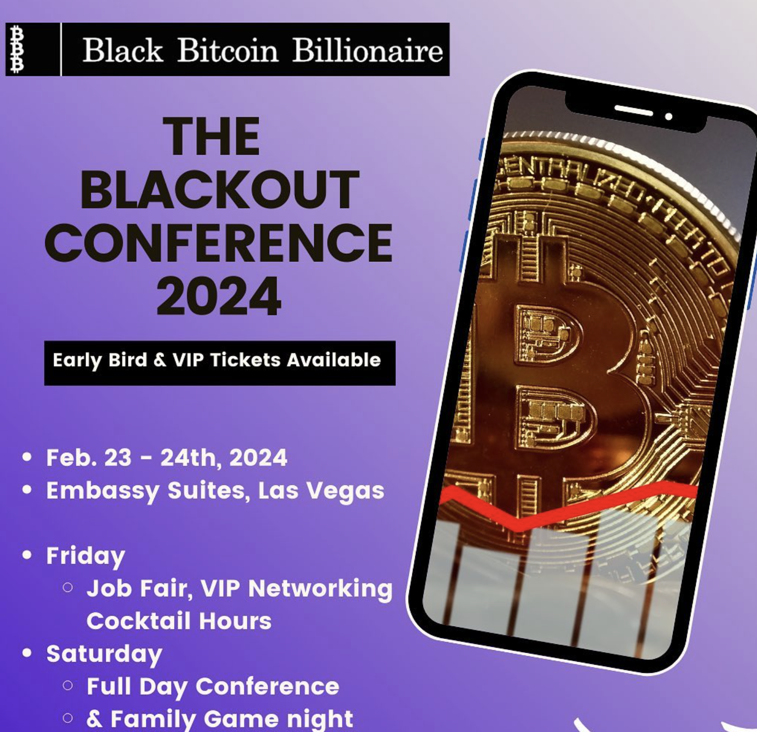 Join the Black Bitcoin Billionaire Club For the Las Vegas Blackout