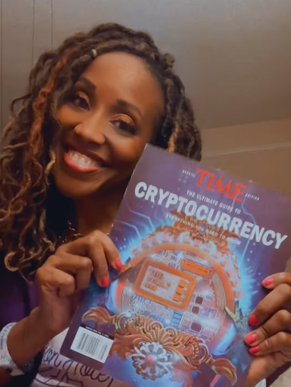 Charlene Fadirepo in Time Magazine Special edition Ultimate Guide to Cryptocurrency.
